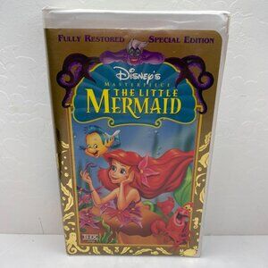Disney's The Little Mermaid VHS Tape Clamshell Fully Restored Special Edition